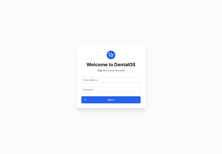 DMS secure sign-in screen